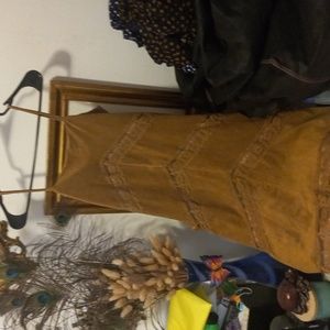 Suide feel dress a high low